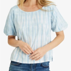 Sanctuary Daydreamer Tie Dye Cotton Blend Top in Seamist Stripe - NWOT - Small